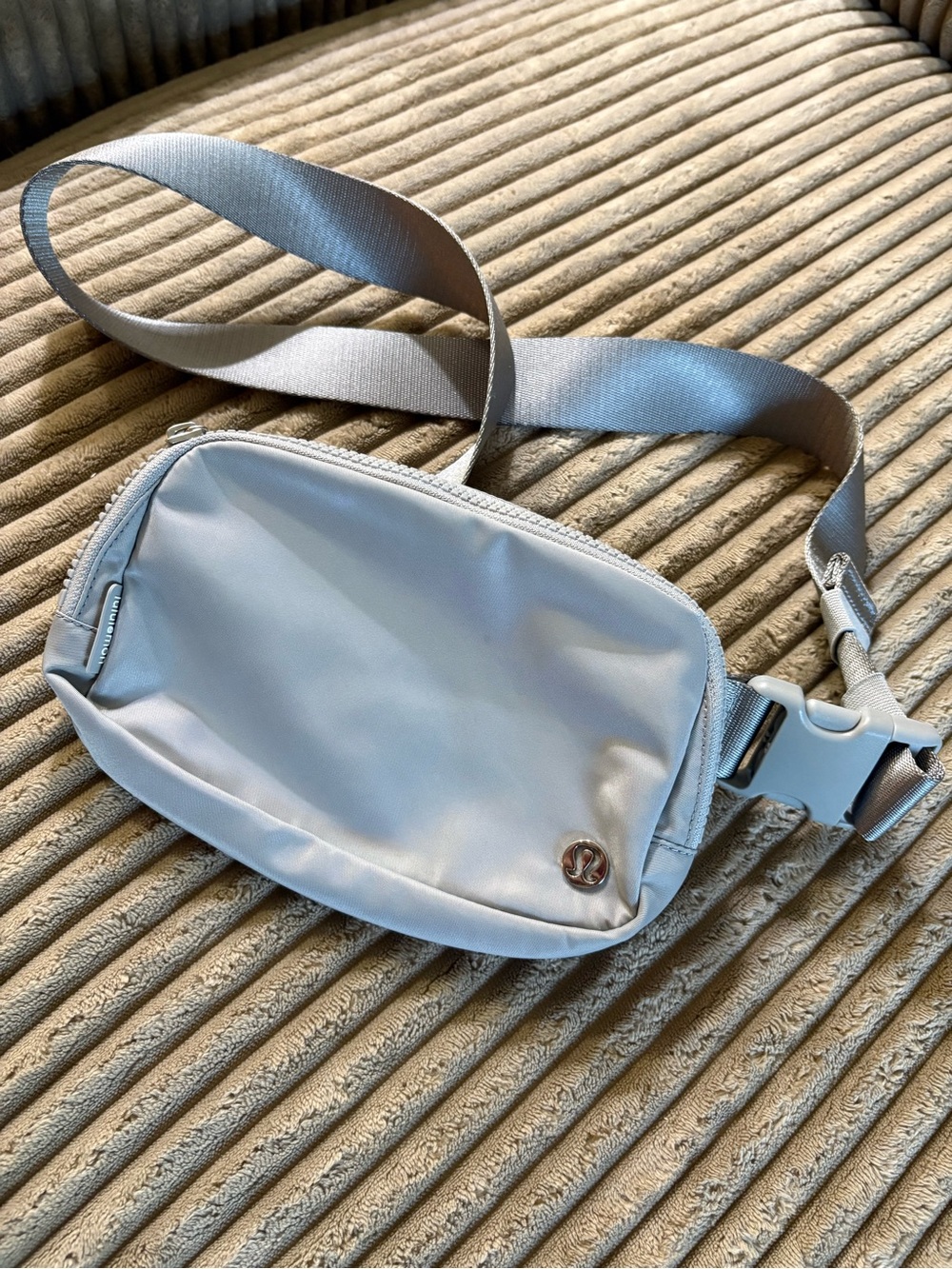 lululemon athletica Light Silver Crossbody Belt Bag